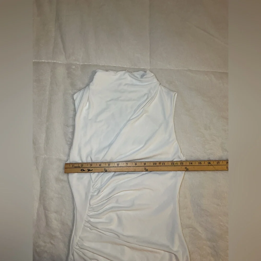 Zara Elegant White Sleeveless maxi Dress - Picture 6 of 8